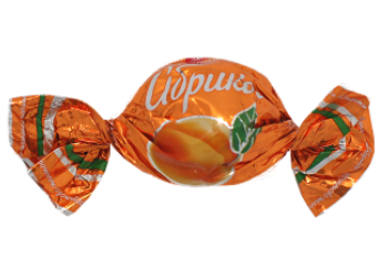 Конф. Шок.  "Абрикос" с фруктово-желейной начинкой Михаэлла