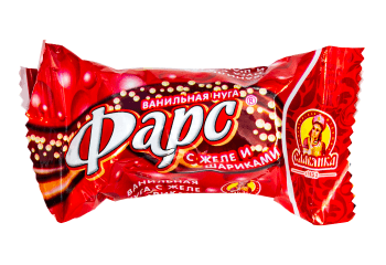 Конфеты Фарс ванильная нуга с желе и шариками