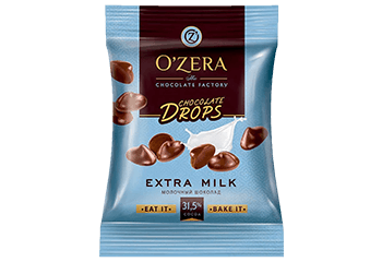 Шоколадные дропсы О Зера молочный КДВ